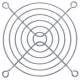 InLine® Lüftergitter Metall, verchromt, 92 x 92 mm, silber