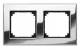 Merten 475239 M-PLAN-2-chrome metal frame, 