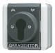 Jung 834.18W AP / WD key switch 1-pole, 834.18 W with signature panel