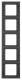 Berker 13537006 Rahmen 5fach K.1 anthrazit,matt