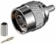 Goobay 11361 N-Plug / Crimp D: 5.2 mm, Gold Pin - for RG 58