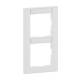 Legrand 765992 SEANO+2f Rahmen vertikal mit Beschriftungsfeld Farbausführung
