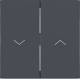 Hager WAW2001AT Wippe 2fach mit Aufdruck Symbol Pfeil A.x/C.x anthrazit matt lackiert