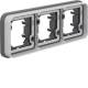 Hager WNA403 Rahmen 3fach waagerecht UP W.1 IP55 grau