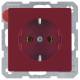 Berker 47436012 Steckdose SCHUKO Q.1 rot samt