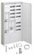 Hager ZB533M28C complete cabinet Uni Z 2ZP 1SG APZ VT7 1400mm 3-field