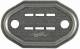Dehn + Soehne 490100 Dehn NST ON AL number plate with slot