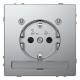 Merten MEG2304-6036 SCHUKO socket light outlet LED module BRS StK stainless steel