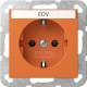 GIRA 4462109 SCHUKO socket BSF +SH System 55 Orange