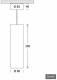 Lts Licht und Leuchten 649099 LTS FUZZY-P 080.1040.25.3 Fuzzy Pendelleuchte LED 15W 840 1410LM 25°