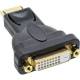 Inline 17199J DisplayPort Adapter Stecker zu DVI-D 24+1 schwarz
