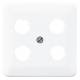 Jung CD561-4SAT1WW Abdeckung Hirschmann 4Loch für SAT-TV alpinweiß