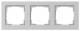 GIRA 021337 Abdeckrahmen 3f Gira E2 Grau m