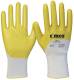 Cimco 141273 Nitrile Size 9/L Yellow/White Work Gloves