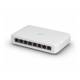 UBIQUITI NETWORKS USW-LITE-8-POE Ubiquiti Switch UniFi 8xRJ45 GBit Managed 4xPoE 52W Wandmontierbar, fanlos, interner Netzteil
