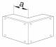 Hager L69229016 Außeneck zu FWK90 E60/E30 50x110mm verkehrsweiß