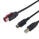 Equip 128823 Kabel PoweredUSB 24V->B/Mini-DIN 3Bu/St 3,00 m schwarz
