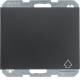 Berker 47517106 Steckdose SCHUKO mit Klappdeckel K.1 anthrazit matt