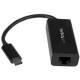 STARTECH.COM USB-C to Gigabit Ethernet Adapter - Black - Thunderbolt 3 Port Compatible - USB Type C Network Adapter
