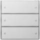GIRA 2023112 Tastsensor 3 Basis 3-fach KNX Flächenschalter Reinweiß