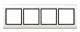 Merten 400444 AQUADESIGN-Frame 4-gang, white