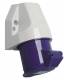 Walther-Werke 110409 Walther Wandsteckdose 16A 4P 230V 9h IP44 Außenbefest. Kabeleinf. 1 oben