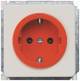 Siemens 5UB1480 DELTA profil titanweiß orange (ZSV) Steckdose 10/16A Näpfchen