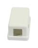 Synergy 21 S216347/S216364 Dosen TP, aufputz, 1-fach, CAT6A, Keystone Slim-line/Short 3P, reinweiß, 