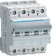 Hager NDN463 Leitungsschutzschalter 4polig 10kA/15kA D-63A 4M