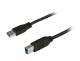 Synergy 21 S215300 Patchkabel USB3.0, 1.0m, A(St)/B(St), schwarz