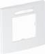 OBO Bettermann 6119338 AR45-RW BSF1 cover module, 45.1 times 84x84mm pure white 