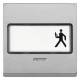 Merten 434660 rocker with label + control window aluminum system M