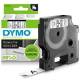 Dymo 45013 Standard D1 Labelling Tape - Permanent Adhesive - 12 mm Width x 7 m Length - Rectangle