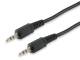 Equip Audiokabel 3.5mm->3.5mm St/St 2.50m schwarz Polybeutel