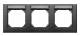 Merten 472314 472 314 M-PLAN-Frame 3-gang, horizontally labeled anthracite