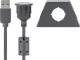 Goobay 93351 USB-A-Verlängerung mit Sicherungsclip, 2 m, schwarz, 2,5 W, 0,5 A, 480 Mbit/s, USB 2.0