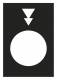 Schneider Electric ZB2BY2956 icon Sign ZB2-BY2956, black lower hoist