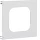 Hager BRA1201R189016 Trim panel 1-piece for UP with frame Alu OT120 mm traffic white