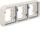 Hager WNA403B Rahmen 3fach waagerecht UP W.1 IP55 polarweiß