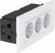 OBO Bettermann 6119414 SDE-RW D0RW3 power strip module, 45.3 times 84x185x59mm pure white 