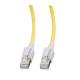 Patchkabel RJ45, CAT6A 500Mhz, 3m, gelb S-STP(S/FTP) VC LED in den Steckern!,