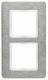 Berker 10126083 frame 2-fold Q.7 vertical brushed stainless steel