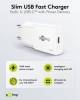 Goobay USB-C™ PD GaN Schnellladegerät Slim (30 W) weiß, w