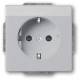 Busch Jaeger 2CKA002013A5429 BJ 20 EUCNB-83 SCHUKO Steckdosen Einsatz alusilber future linear