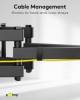 Goobay Basic TV-Wandhalterung Basic FULLMOTION (L), schwa
