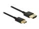 DELOCK HDMI cable Ethernet A -> mini C St/St 2.00m 3D 4K sli