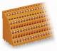 WAGO 738-316 four-tier terminal strip for circuit boards 0.08-2.5 sqmm orange