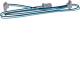 Hager KU9S115YE Y-LtguniversZ 1150x200 mm black/blue 1 plug/2 socket VPE=1 piece