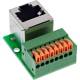 InLine® RJ45 Buchse an Push-In-Klemme, 8pol, Cat.5e, gewinkelt