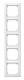 Merten 474519 474 519 M-SMART-Frame 5f Vert., M.Beschriftungsträger polarwhite